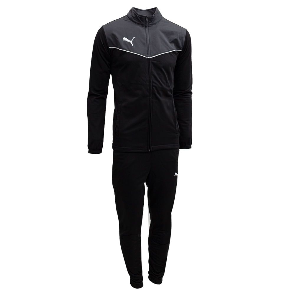 Conjunto Agasalho Masculino Puma Rise Tracksuit Cinza