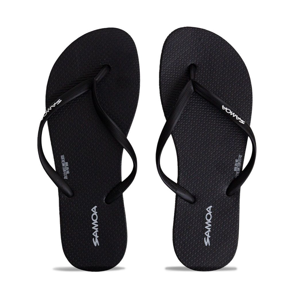 Chinelo Feminino Samoa Preto Conforto e Estilo para seus Dias de