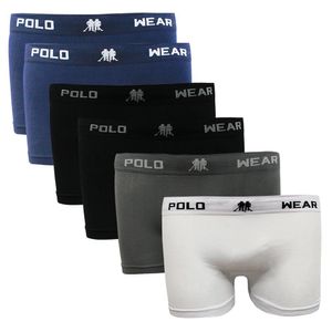 KIT 6 CUECAS BOXER POLO WEAR