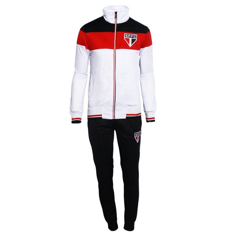 CONJUNTO AGASALHO MASCULINO TRILOBAL SPFC TRICOLOR 0