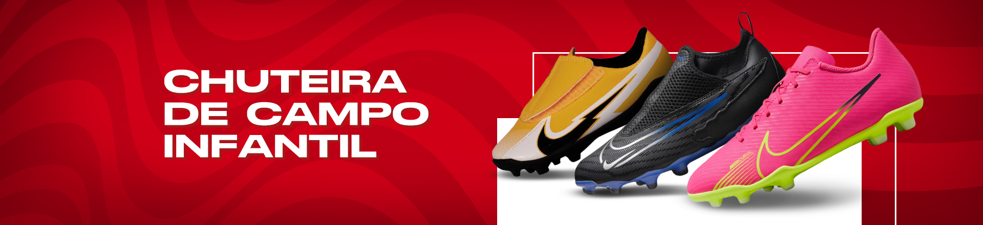 Chuteiras de campo infantil em promoção