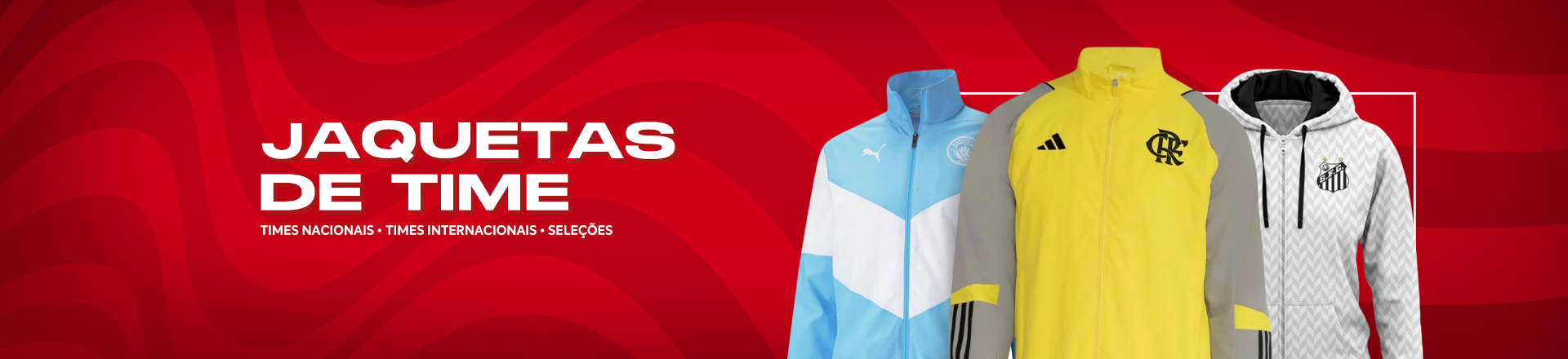 Jaquetas de time em promoçã