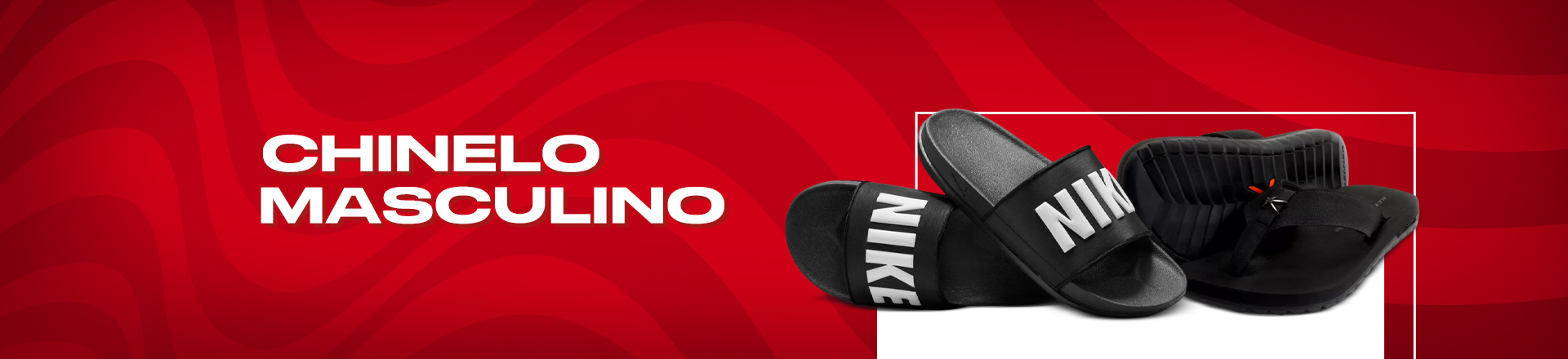 Chinelos masculinos em promoção