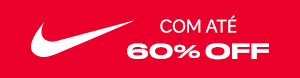 Nike com até 60% de desconto
