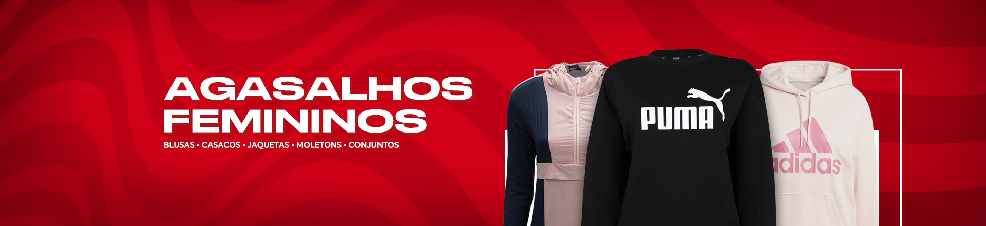 Agasalhos femininos em promoção